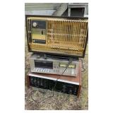 STEREO W/CASSETTE DECK, HEATER & OTHER