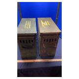 (2) LARGE 20MM AMMO CANS