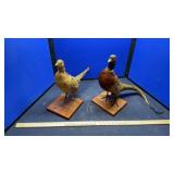 (2) TAXIDERMY PHEASANTS