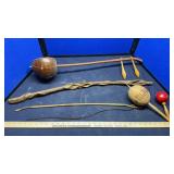 MARACAS, DIAMOND WILLOW & BOW