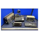 (5) VINTAGE RADIOS