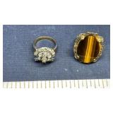 1OK GOLD FILLED RING & 18K H.G.H RING