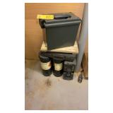 AMMO CASES & WOOD SIGN