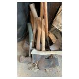 ASSORTED HATCHETS & AXE HEADS