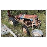 9N FORD TRACTOR W/ THREE POINT GARDEN TILLER