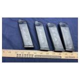 (4) GLOCK 45 MAGS, PELLETS & MISC.
