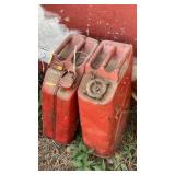 (2) RED JERRY GAS CANS