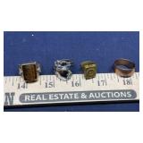 10 K GOLD RING, COPPER RING & OTHER RING