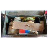 FISHING REEL & FISHING LINE W/ AMMO CAN
