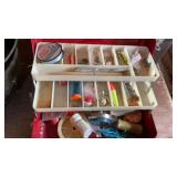 TACKLE BOX W/ TACKLE & TOOL BOX