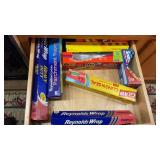ALUMINUM FOIL, ZIP LOCKS, & KITCHEN UTENSILS