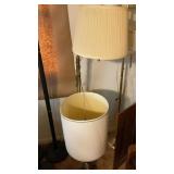 TABLE LAMP & BRASS FLOOR LAMP