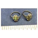 (2) STERLING RINGS