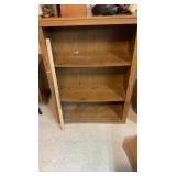 (2) SIDE TABLES & BOOKSHELF