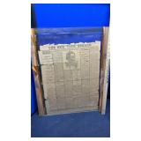 (3) WALLHANGINGS & NEWSPAPER REPRINT