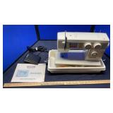 NECCHI SEWING MACHINE, CANDLES, SPOONS & MISC.