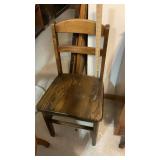 WOOD LADDER BACK CHAIR