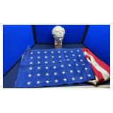 FP. SCHUBERT BUST, 48 STAR FLAG,FINGER PUPPETS  &