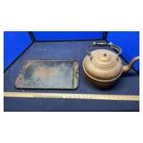 WAGNER CASTIRON SKILLET & MAJESTIC COPPER POT