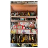 TACKLE BOX W/ FISHING TACKLE
