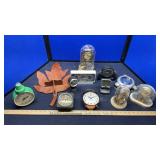 CLOCKS, COASTERS & MISC