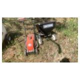 ELECTRIC PUSH MOWER & CRAFTSMAN SEED SPREADER