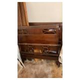 (2) WOOD SINGLE BED FRAMES