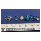 TURQUOISE RING & ADJUSTABLE RINGS