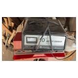 BATTERY CHARGER, GAS CAN & MATTEL TOY WOOD WORKING