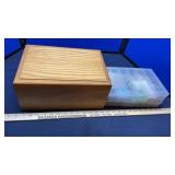 BRACELETS, BEADS & WOOD BOX