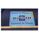 CHEVROLET METAL SIGN