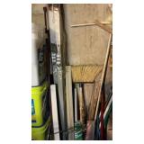 BROOMS, VINYL MINI BLINDS & RUG THRESHOLD