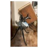 CASTIRON BOOK STAND W/ WEBSTER DICTIONARY