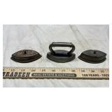 (3) SMALL SAD IRONS
