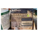 BOAT COVER, MOLD BLOCK, AND RATCHET STRAPS