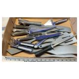 KITCHEN KNIVES, CAN OPENER & MISC