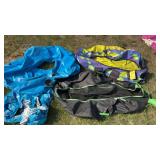 (3) INFLATABLES WITH PUMP AND DUFFEL BAG