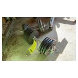 ADJUSTABLE DUMBBELLS WITH WEIGHTS