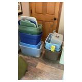ASSORTED TOTES W/ LIDS