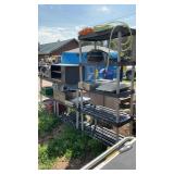 (3) PLASTIC SHELVES