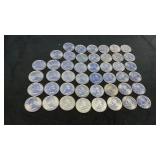 (45) STATE QUARTERS ALL 2008 & (6) OTHER COINS