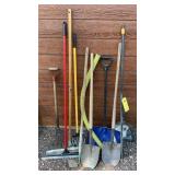 SHOVELS, AIRAERATOR, SQUGEEGE & MISC HAND TOOLS