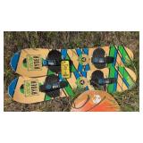 (2) SNOW RYDER SNOWBOARDS AND SNOW BOOGIE BOARD