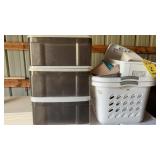 (2) LAUNDRY BASKETS