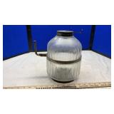 RIBBED GLASS HOOSIER CABINET JAR