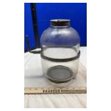CLEAR GLASS HOOSIER CABINET JAR