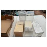 DISPLAY BOXES, FOOD BASKETS, TABLE COVERS ETC