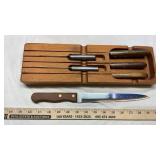 KITCHEN KNIVES, CLOCK, & COFFEE POD DRAWER