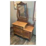 VICTORIAN DUEL HARP VANITY