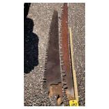 (2) TWO MAN SAW BLADES